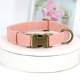 thumbnail image 4 of Collar para perro Didog de piel suave, duradero, con cierre rápido, color rosa L, 4 of 7