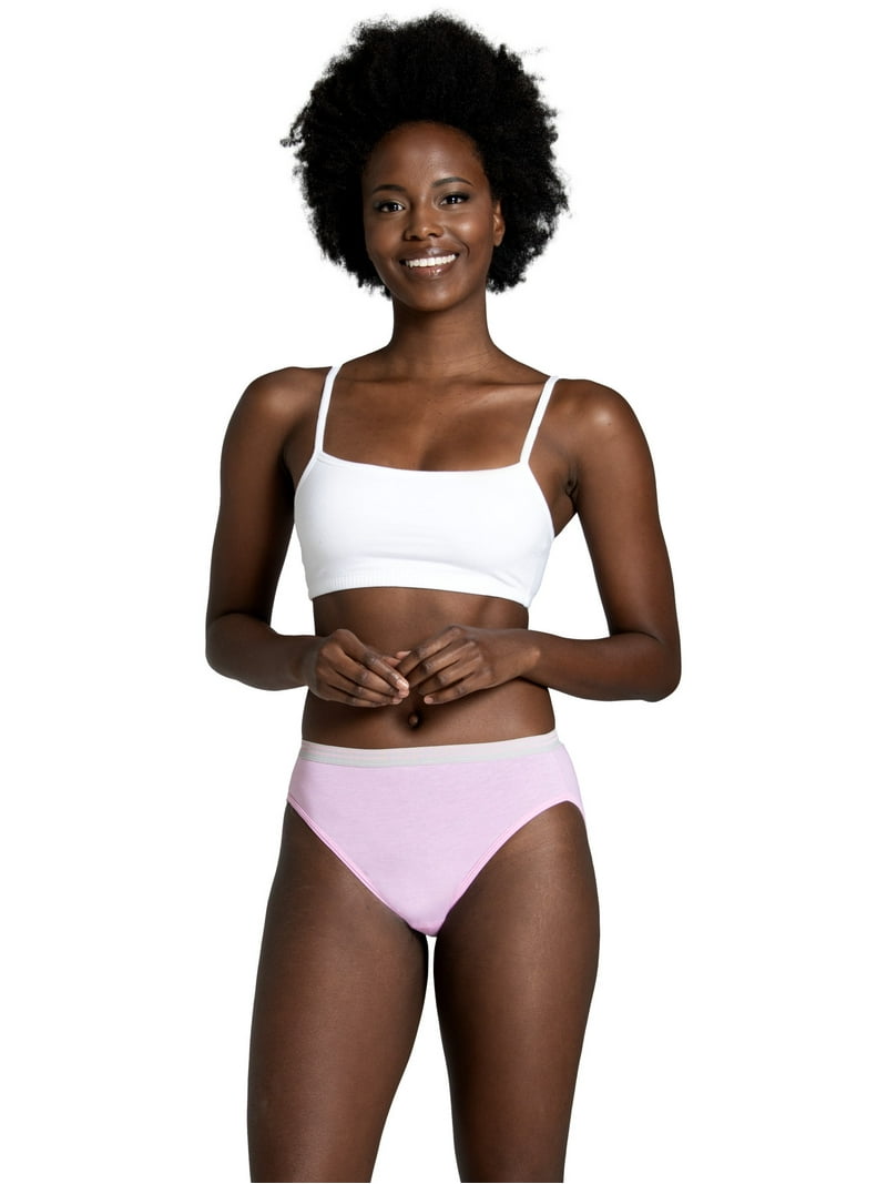 Fruit Of The Loom Slip Donna In Cotone Hi-cut, Confezione Da 6 Pezzi, Vestibilità Classica E Morbida Senza Etichetta - 5
