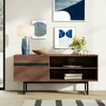 thumbnail image 2 of WAMPAT TV Stand for Up to 55 Inch TV Modern Entertainment Center with Storage Cabinets Media Console for Living Room, 2 of 8