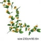 thumbnail image 2 of Guirnalda de girasol artificial de 18 cabezas, simulación de flor, vid, colgante de pared, plástico, flor falsa, ratán, naranja seitruly HA8325-01B, 2 of 6