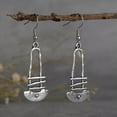 thumbnail image 3 of K-KED Vintage 925 Silver Women Ear Hook Earrings Wedding Drop Dangle Delicate Jewelry A Pair-#7, 3 of 9