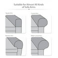 thumbnail image 3 of Housse d'Accoudoir de Canapé Extensible en Polyester, Housses de Fauteuil Résistantes aux Taches, Protecteurs de Meubles, Gris, 3 of 8