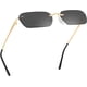 thumbnail image 1 of Gafas de sol retro pequeñas, estrechas y sin montura, transparentes, vintage, 1 of 4