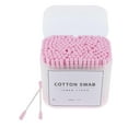 thumbnail image 5 of Wooden cotton swabs, pack of 200, double tip, pink cotton swabs, 5 of 8