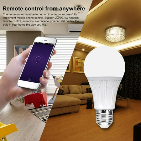 V12 Smart Wifi Led Bulb Rgb W 11w E27 Dimmable Light Rgb W Led Bulb 11w E27 Dimmable Light