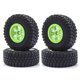 thumbnail image 1 of Neumáticos de goma para orugas de control remoto, neumáticos de coche de control remoto, 4 piezas, reemplazo hexagonal de 12mm para camión de recorrido corto Slash RC 1/10 Romacci Neumático, 1 of 7