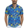 thumbnail image 3 of Iceglad Men's Hawaiian Shirt Short Sleeve Casual Button Down Shirt for Men Printed Summer Beach Shirt, 3 of 6