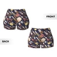 thumbnail image 3 of Sikiie Cartoon Space 1 Print Workout Shorts Women Scrunch Butt Gym Shorts Seamless High Waist Tummy Control Yoga Biker Athletic Shorts, 3 of 5