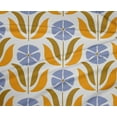 thumbnail image 4 of oneOone Polyester Lycra Mustard Yellow Fabric Leaves & Floral Block Sewing Craft Projects Fabric Prints By Yard 56 Inch Wide, 4 of 4