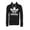 Black, variant on Mens Trefoil Gray Logo Graphic Classic Fit Draw String Stretch Hoodie L