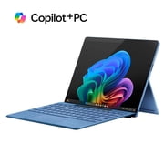 Microsoft Surface Pro Copilot+ PC Touchscreen 13 LCD Snapdragon X Plus 16GB RAM 512GB SSD (11th Edition) Sapphire + Microsoft Surface Pro Keyboard for Pro (11th Edition), for Pro 9, and Pro 8 Black