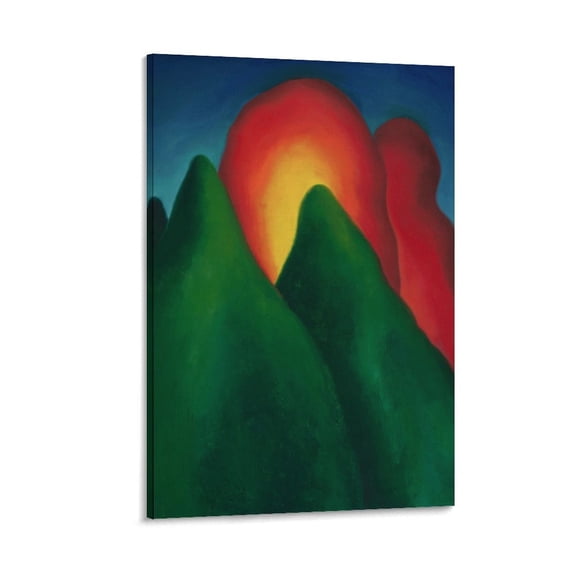 Georgia O'Keeffe Flowers Abstract Painting Canvas Poster Wall Art Picture Prints Hanging Photo Gift Decor Home Posters Artworks 08x12inch(20x30cm)
