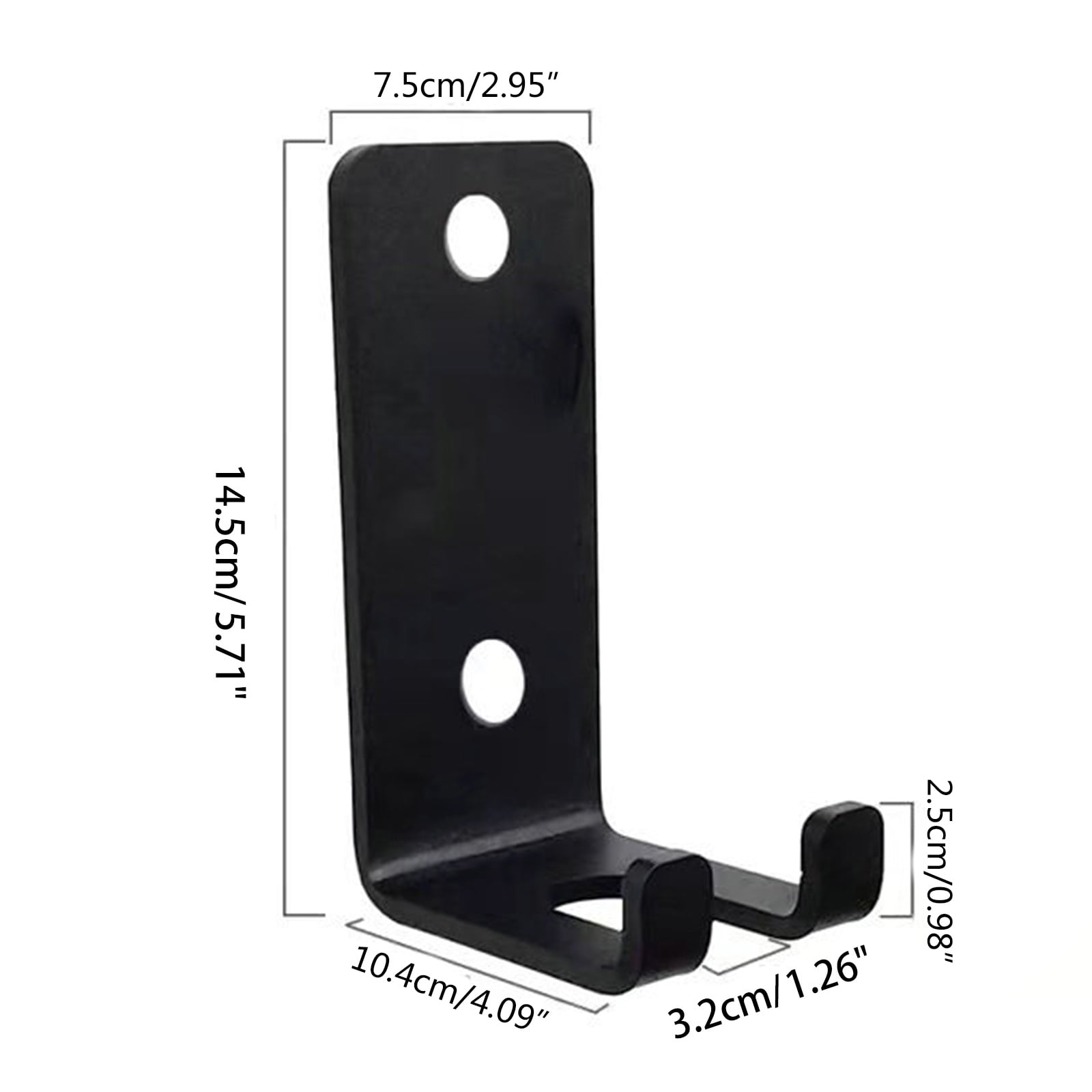 Yokua Single for Barbells Metal Hanger Wall Mounted Gym Garage Barbell Rack