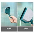 thumbnail image 5 of Tyeign 2-In-1 Portable Double Glass Cleaning Brush, Reversible Sponge & Rubber Wiper for Window Screens, Auto Windshield & Mirror, 7.5X4.5 in Handheld Tool for Home & Travel Detailing, A Brush, 5 of 6