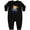 AB-Black, variant on Inktastic Monkey Girl 1st Hanukkah Baby Fleece Romper