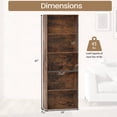 thumbnail image 3 of Costway 2 PCS 5-Tier Freestanding Open Bookshelf with 2 Anti-tipping Devices for Living Room Rustic Brown, 3 of 10