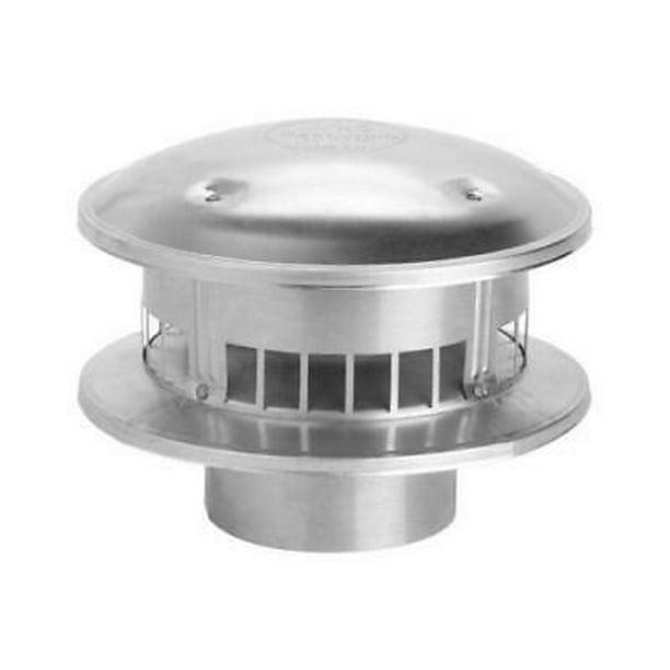 Selkirk 4 in. Dia. Aluminum Stove Pipe Metalbestos Top