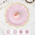 thumbnail image 3 of NOGIS 30 Pcs Scalloped Plates, 8.5 Inch Pink Dessert Paper Plates Cake Plates Disposable Scalloped Paper Plates with Gold Foil Edge Light Pink Plates for Tea Party Baby Shower Birthday, 3 of 7
