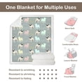 thumbnail image 5 of Colorful Pug Sherpa Reversible Throw Kids Cute Soft Fleece Blanket Twin(60"x80") Plush Blankets for Bed Couch Sofa Chair Office, 5 of 6
