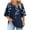 Z6-Navy-plus size tops for women, variant on Yourumao Womens Plus Size Graphic Tees Loose 3/4 Sleeve Tops Pleated Round Neck Blouses Comfy Stretchy Tshirts Summer Outdoor Tees