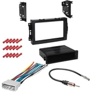 GSKIT884 Car Stereo Installation Kit for 2007-2008 Jeep Patriot - in Dash Mounting Kit, Wire Harness, Antenna Adapter for Single or Double Din Radio Receivers