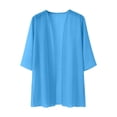 thumbnail image 5 of Linfrsh Shawls and Wraps for Evening Dresses Chiffon Soft Shawl for Wedding Guest Party Cover Up(Sky Blue,XL), 5 of 5