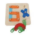 thumbnail image 1 of Alphabet Construction Puzzles, Letter Construction Puzzle Hand Eye Coordination Thinking Training  For Preschool, 1 of 8