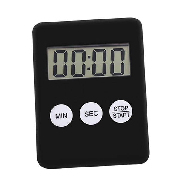 Temporizador de Cocina Digital: cuenta de regresiva Magnética Temporizador con Pantalla LED Grande, de Cocinar Y para Profesores Negro Yotijar Temporizador de cocina