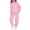 42#Pink, variant on Girls 2 Piece Outfits Tracksuit Drop Shoulder Hoodie Sweatshirt and Sweatpants Joggers Set with Pockets Light Purple 160