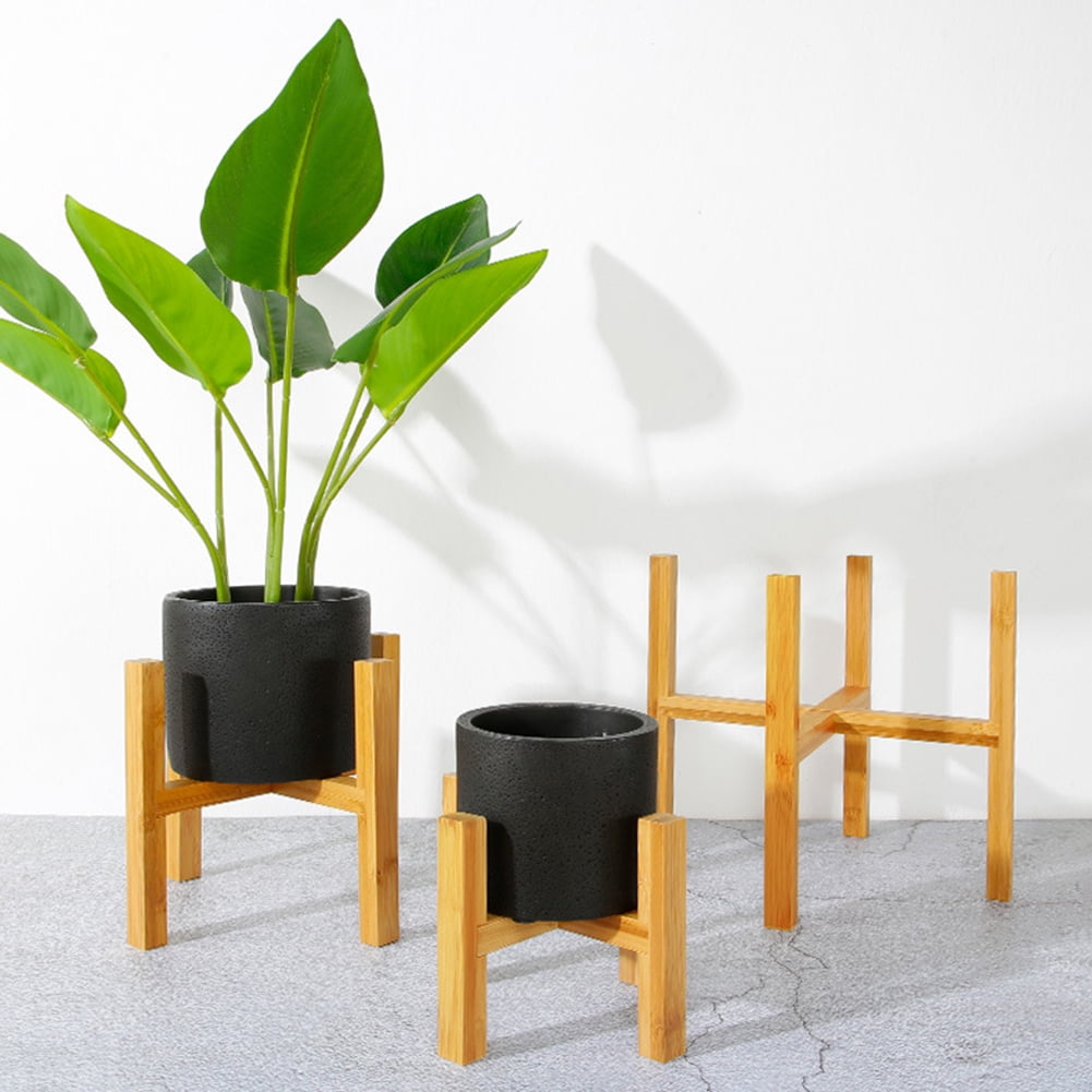 Doolland 3 Tier Floor-Standing Flower Rack Wood Plant Stand Pot Holder Bonsai Display Storage Shelf for Indoor Outdoor Yard Garden Patio Balcony Living Room & Kitchen