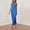 01 Blue, variant on Satin Halter Backless Silt Midi Dress for Women Elegant Formal High Neck Cowl Back Silk Wedding Guest Dresses