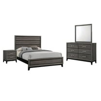 Watson 4-piece California King Bedroom Set Grey Oak