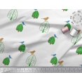 thumbnail image 3 of Soimoi Cotton Duck Fabric Dot & Lotus Block Decor Fabric Printed Yard 56 Inch Wide, 3 of 3