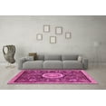 thumbnail image 3 of Ahgly Company Indoor Rectangle Abstract Pink Modern Area Rugs, 4' x 6', 3 of 4