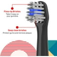 thumbnail image 3 of Replacement Toothbrush Heads Compatible with Colgate Hum Toothbrush - Brush Heads Replacement Compatible with Hum Smart Battery Toothbrush, Black, 6 Pack, 3 of 6