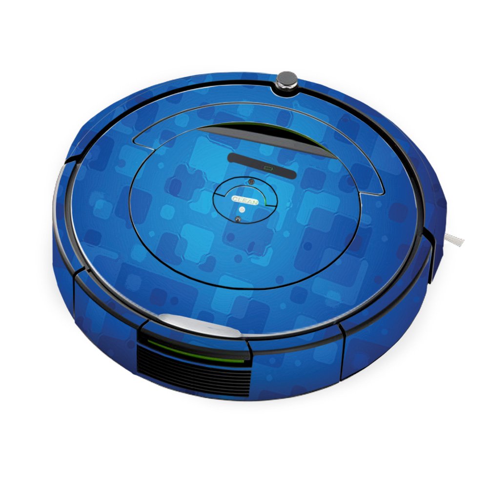 MightySkins Skin for iRobot Roomba 690 Robot Vacuum Blue Retro
