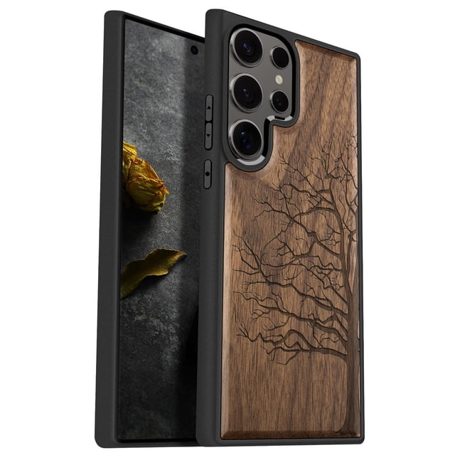 Funda de teléfono Carveit Wood para Samsung Galaxy S25 Ultra