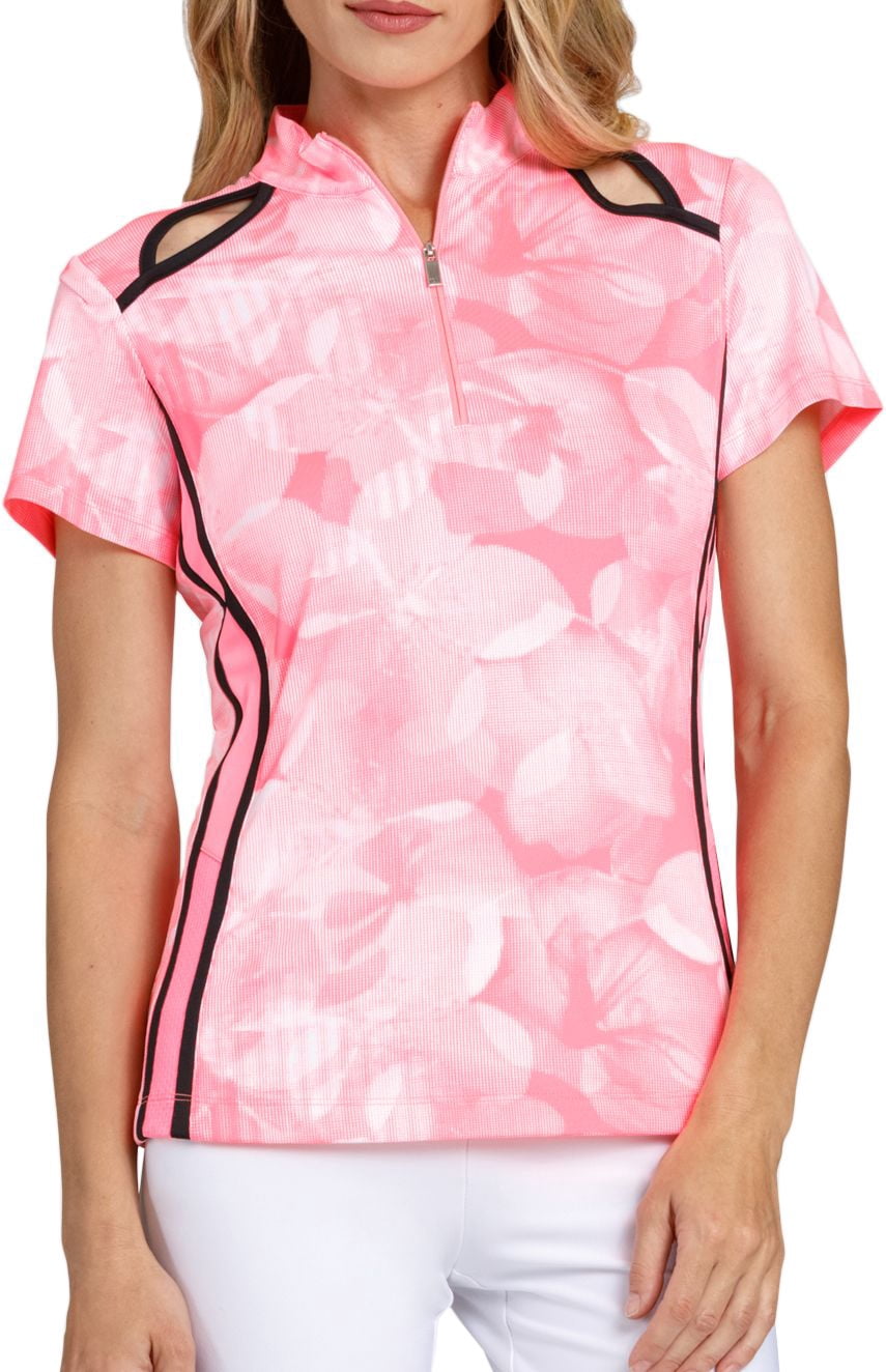 mock neck polo golf shirt