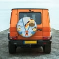 thumbnail image 2 of Daiia Giraffe Come Out From Zipper Tire Covers , Travel Trailer Camper Truck SUV Motorhome Waterproof Wheel Cover, Sun Rain Snow Protector-14 inch, 2 of 9