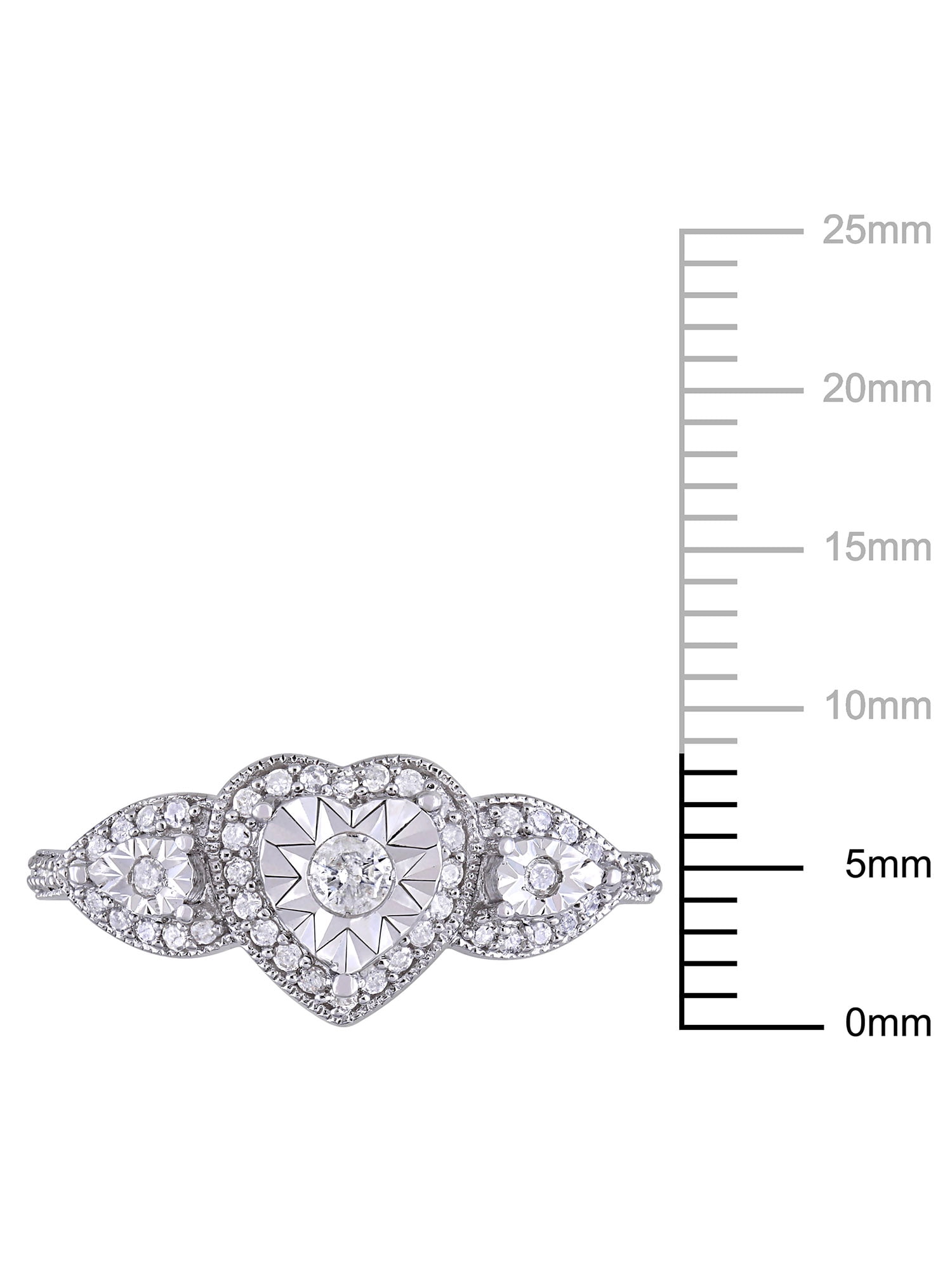 Everly Women's Diamond Sterling Silver Engagement Ring