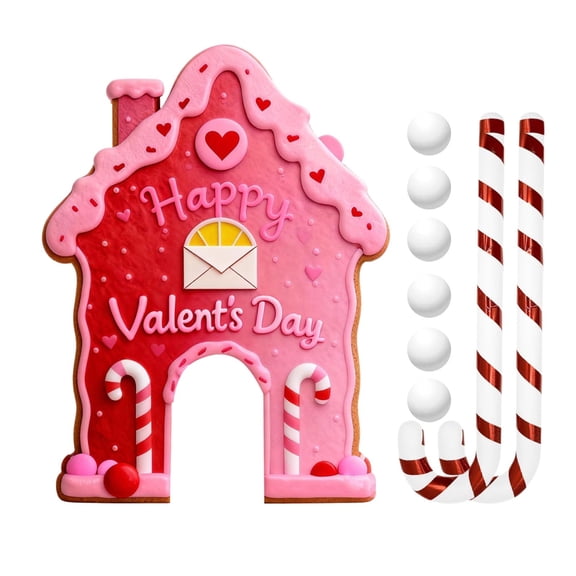 Ruanlalo Gingerbread Golf Game Set Mini Golf Course with Candy Cane Club And Balls Christmas Party Game for Family Indoor Home Office Fun