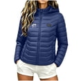 thumbnail image 4 of Purcolt Womens Heated Hooded Puffer Jackets Lightweight Casual Print Long Sleeve Quilted Coats Winter Thermal Outerwear with 21 Heating Zones, Zipper Pockets, Power Bank Not Included, 4 of 6