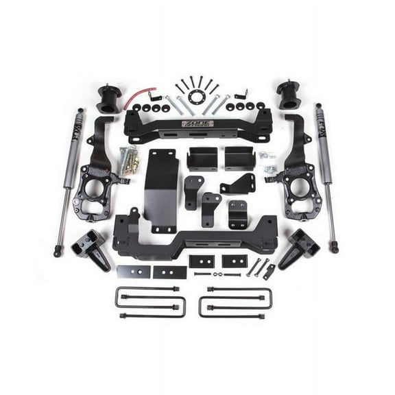 Zone Offroad  6 in. Front 4 in. Rear Suspension Lift System with Fox Shocks for 2021 Ford F150