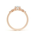 thumbnail image 2 of ANGARA Lab Grown Pear-Shaped Diamond Engagement Ring for Women in 14K Rose Gold (Size-7x5mm| Color-F-G| Clarity-VS) | April Birthstone, Anniversary, Jewelry Gift for Women | Lab-Grown Diamond Ring, 2 of 7