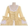 thumbnail image 5 of Women's Queen Marie Antoinette Rococo Ball Gown Victorian Dress Yellow, 5 of 8