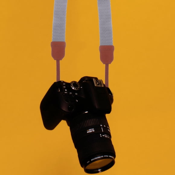 UPOUART Soft Grey Camera Strap with Adjustable Length and Sweat Absorbent Cloth Material