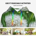 thumbnail image 4 of Kdxio Dandelion Flower In The Meadow Print Womens Oversized Hoodies Sweatshirts Hooded Pullover Tops Sweaters Casual-X-Large, 4 of 7