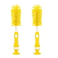 thumbnail image 1 of Limpiador de pezones con cepillo de limpieza de biberones, suave al tacto, sin arañazos, con soporte y clip de almacenamiento, sin BPA, 1 of 5