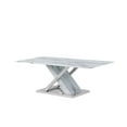 thumbnail image 2 of Global Furniture T1274C, Coffee Table Faux Marble And Stainless Steel, 2 of 5