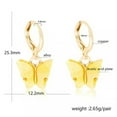 thumbnail image 4 of EOEMY Fashion Butterfly Acrylic Insect Earrings Women Boho Dangle Drop Earring Cute-White, 4 of 9